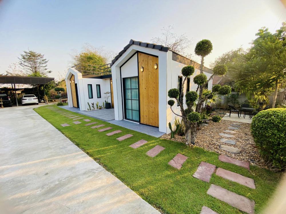 บ้านนอร์ดิกมินิมอลมีดาดฟ้า จัดสวนสวย ร่มรื่นน่าอยู่มาก รูปที่ 4