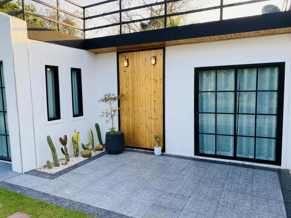 บ้านนอร์ดิกมินิมอลมีดาดฟ้า จัดสวนสวย ร่มรื่นน่าอยู่มาก รูปที่ 5