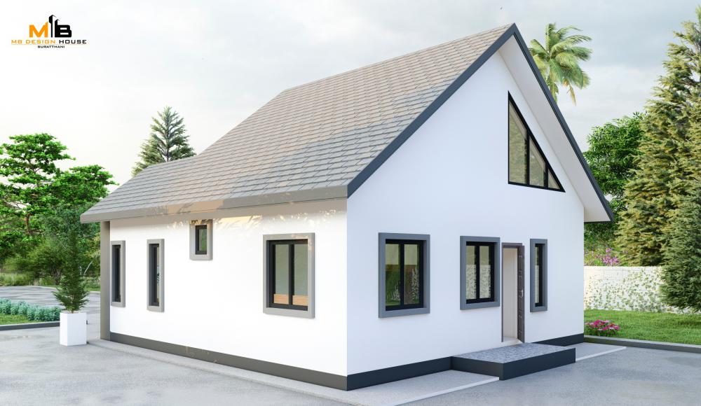 แบบบ้านไสตล์นอร์ดิก 3 ห้องนอน 2 ห้องน้ำ 1 ที่จอดรถ งบ 1.2 ลบ. รูปที่ 5