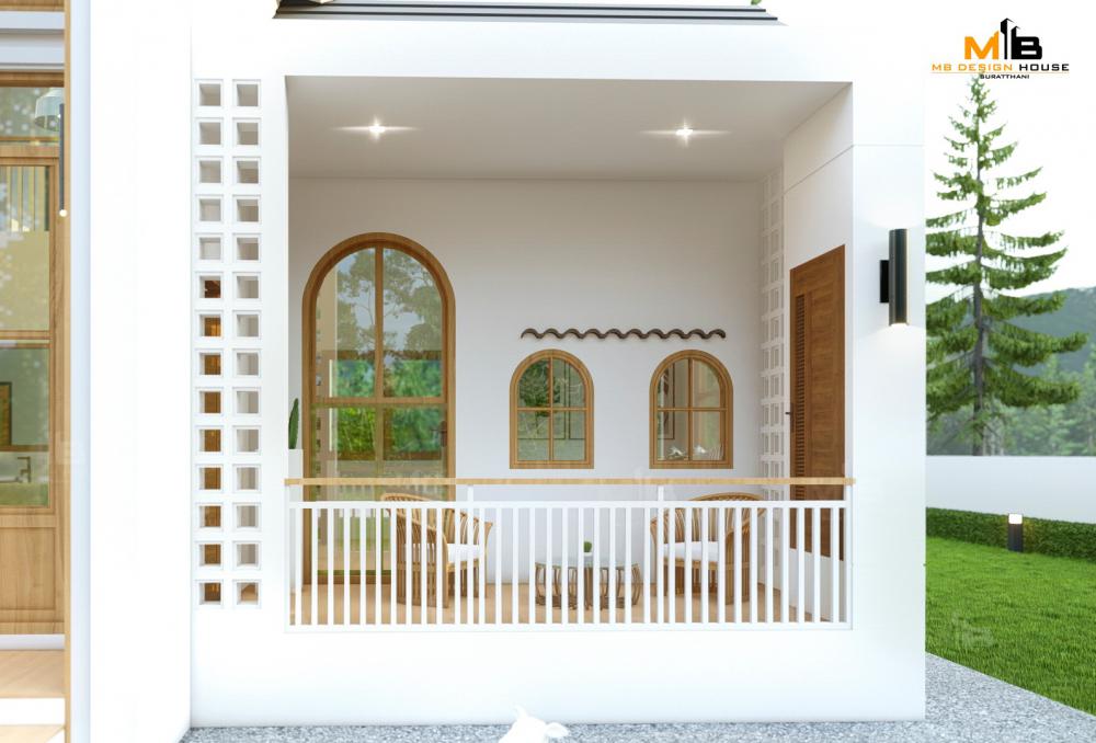 แบบบ้านสไตล์นอร์ดิกส์ ชั้นครึ่ง ขนาด 2 ห้องนอน 3 ห้องน้ำ รูปที่ 23