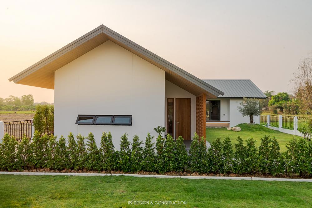 ไอเดียบ้านกลางนาพื้นที่ใช้สอย 231 ตร.ม. ตั้งอยู่ชานเมืองใน อ.หางดง จ.เชียงใหม่ ที่แวดล้อมไปด้วยธรรมชาติและทุ่งนา  รูปที่ 4