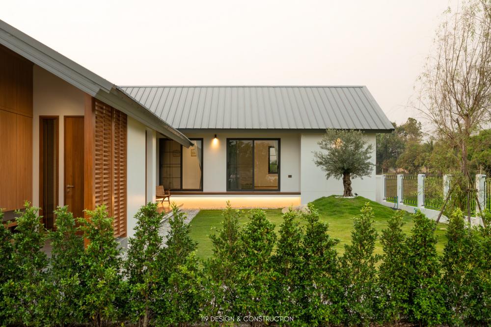 ไอเดียบ้านกลางนาพื้นที่ใช้สอย 231 ตร.ม. ตั้งอยู่ชานเมืองใน อ.หางดง จ.เชียงใหม่ ที่แวดล้อมไปด้วยธรรมชาติและทุ่งนา  รูปที่ 6