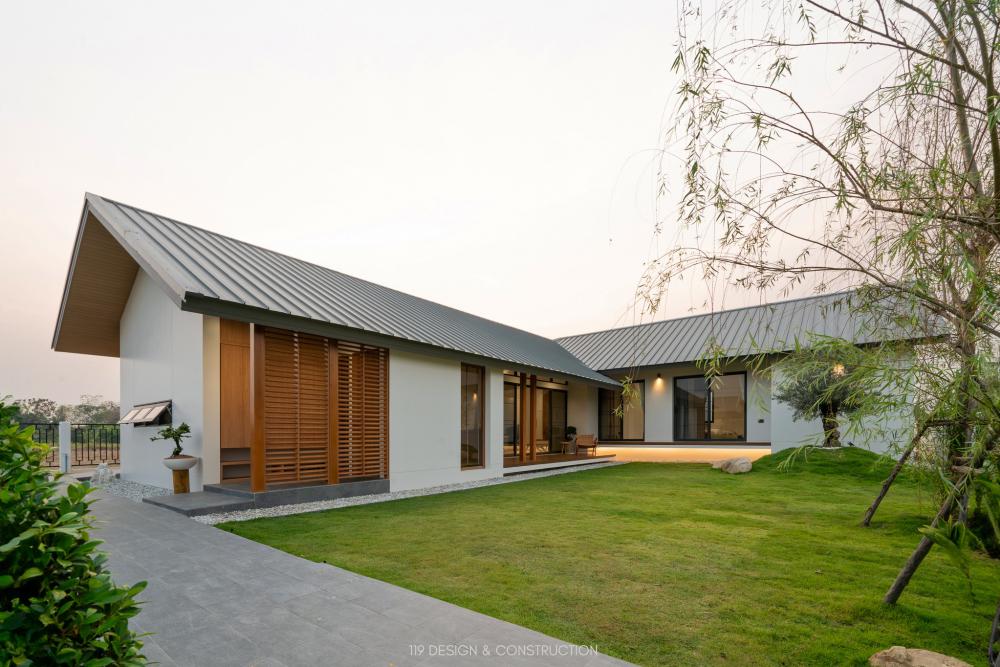 ไอเดียบ้านกลางนาพื้นที่ใช้สอย 231 ตร.ม. ตั้งอยู่ชานเมืองใน อ.หางดง จ.เชียงใหม่ ที่แวดล้อมไปด้วยธรรมชาติและทุ่งนา  รูปที่ 7