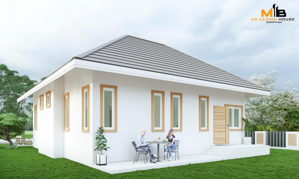 แบบบ้านทรงจั่วผสมมินิมอล ดูอบอุ่นน่ารักที่สุด รูปที่ 13