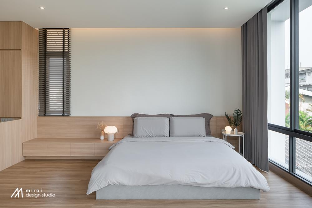 บ้านทรงจั่วสไตล์โมเดิร์น ตกแต่งภายในบ้านหรูหราลงตัว รูปที่ 9