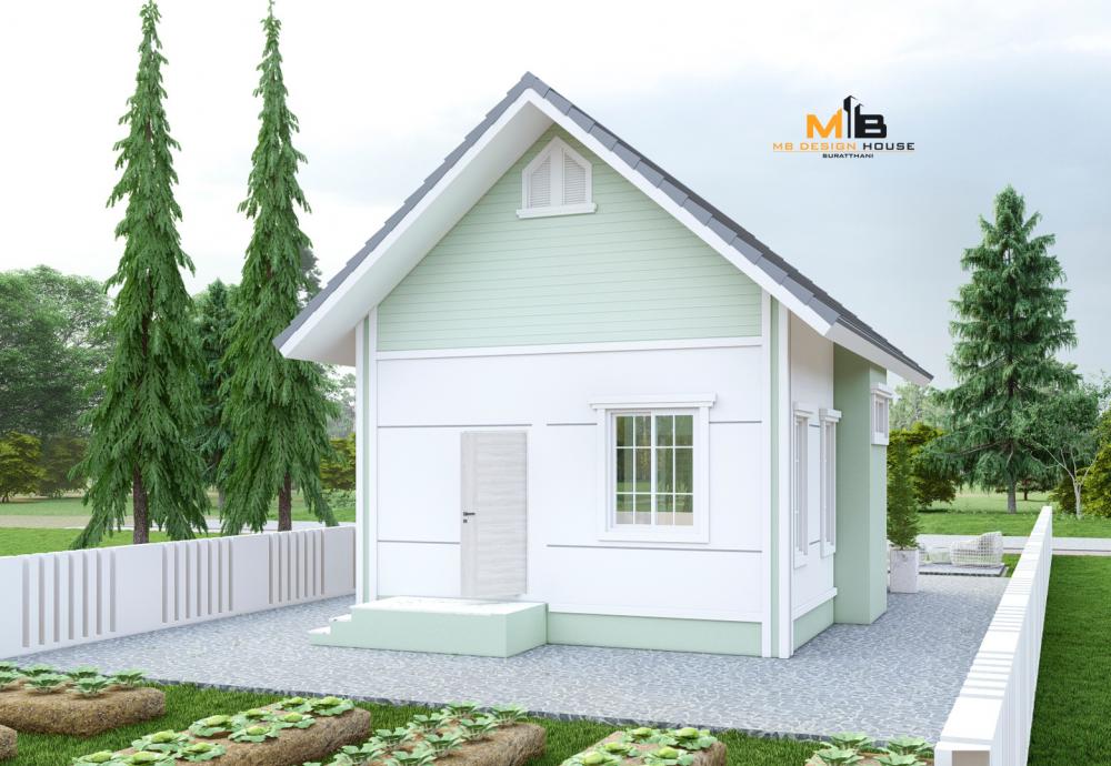 บ้านไสตล์คอสเทจหลังน้อยๆ  ขนาด 2 ห้องนอน 1 ห้องน้ำ งบ 6.5 แสน  ตกแต่งด้วย สีพาสเทล หวานแหวว น่ารัก รูปที่ 19