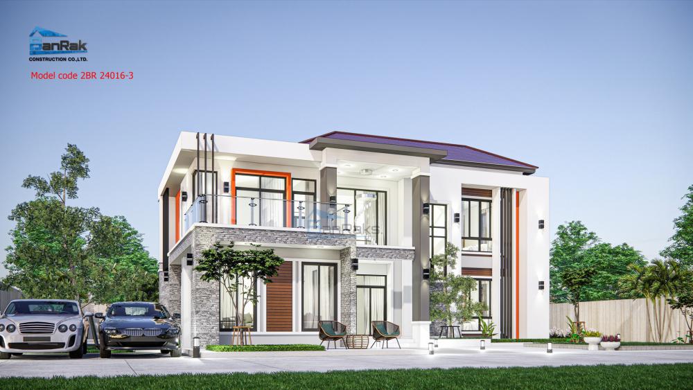 บ้านพักอาศัยสองชั้น 3 ห้องนอน 4 ห้องน้ำ งบ 4.53 ลบ. รูปที่ 6