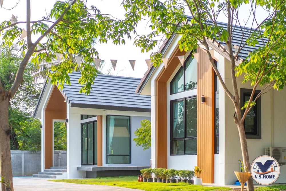 บ้านพักอาศัยชั้นเดียวสไตล์นอร์ดิกมินิมอลแฝด สวยน่าอยู่มาก กลิ่นอายมินิมอลมูจิ รูปที่ 3