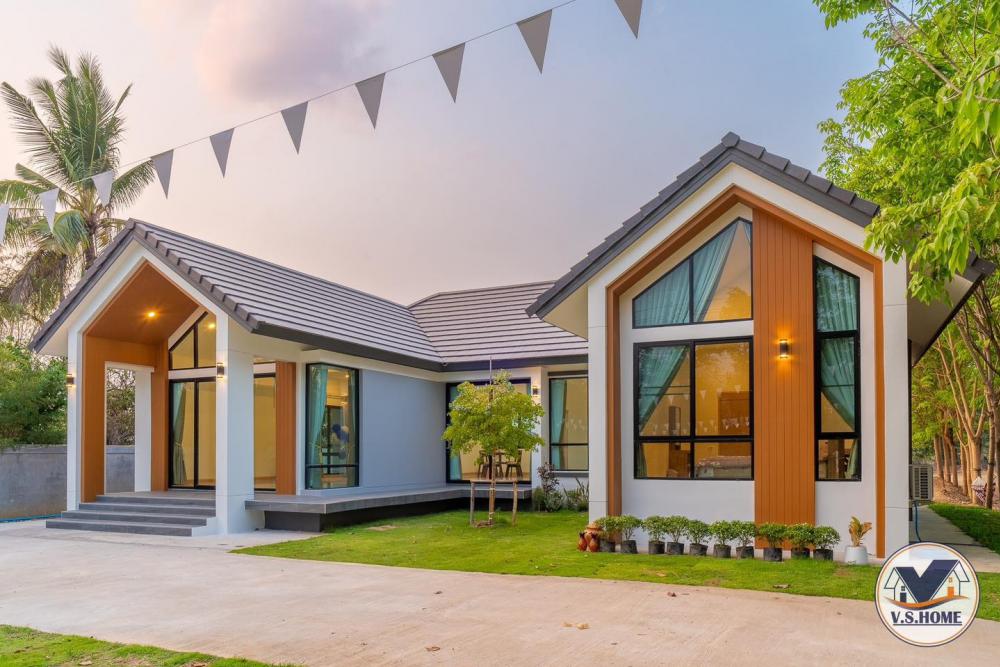 บ้านพักอาศัยชั้นเดียวสไตล์นอร์ดิกมินิมอลแฝด สวยน่าอยู่มาก กลิ่นอายมินิมอลมูจิ รูปที่ 6