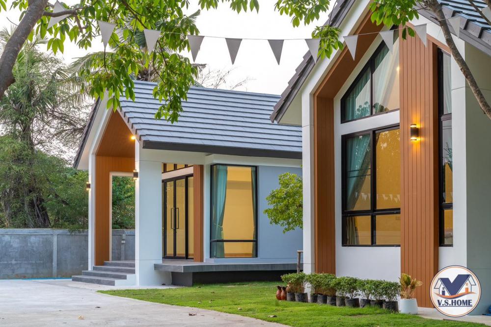 บ้านพักอาศัยชั้นเดียวสไตล์นอร์ดิกมินิมอลแฝด สวยน่าอยู่มาก กลิ่นอายมินิมอลมูจิ รูปที่ 9