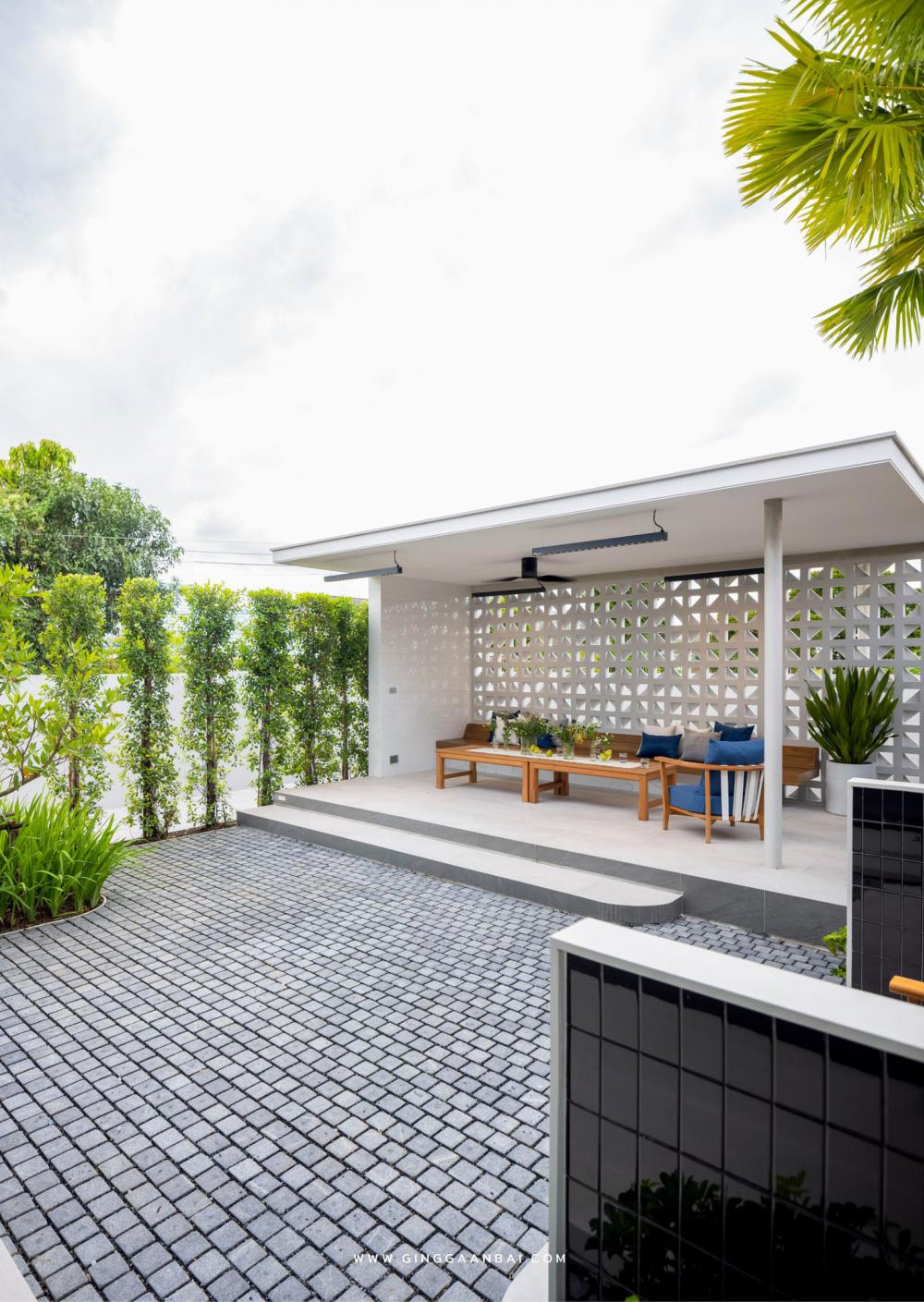 ศาลานั่งเล่นเป็นโจทย์ที่ถนัดมาก ยิ่งเหลือพื้นที่เยอะๆยิ่งออกแบบสนุก รูปที่ 2