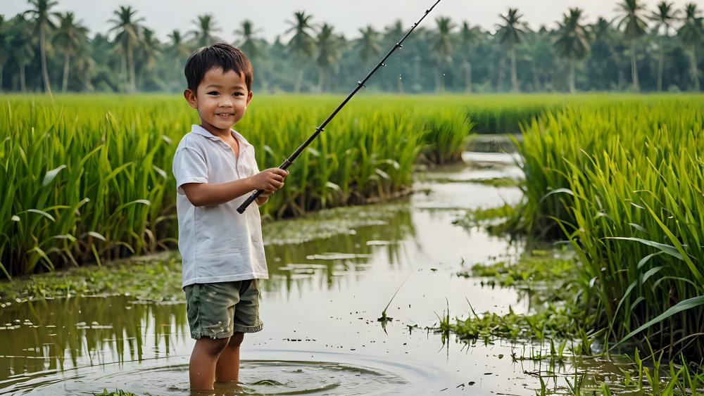 แบบบ้านจาก AI สไตล์ชนบท อบอวนไปด้วยต้นข้าว รูปที่ 10