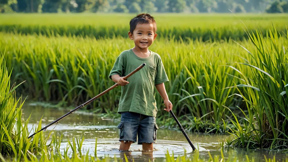 แบบบ้านจาก AI สไตล์ชนบท อบอวนไปด้วยต้นข้าว รูปที่ 6