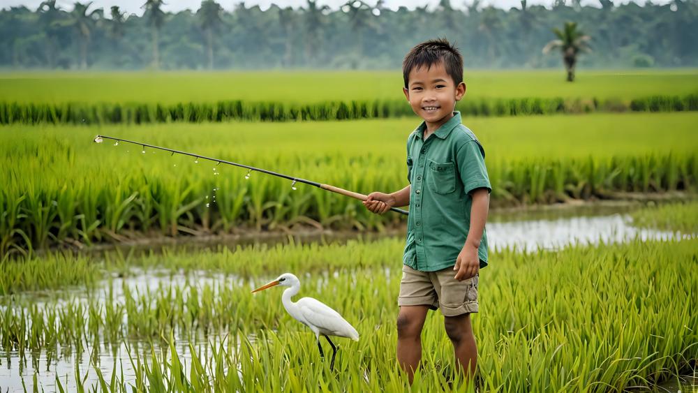 แบบบ้านจาก AI สไตล์ชนบท อบอวนไปด้วยต้นข้าว รูปที่ 7