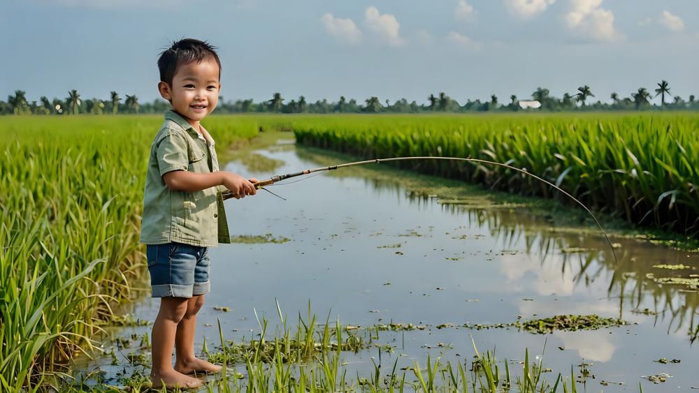 แบบบ้านจาก AI สไตล์ชนบท อบอวนไปด้วยต้นข้าว รูปที่ 9