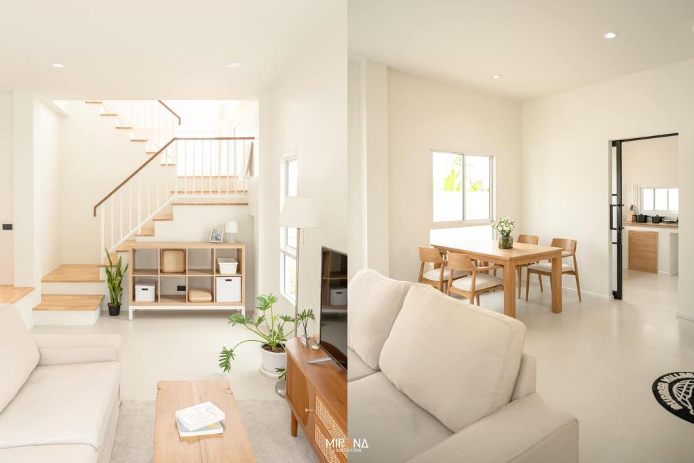 ไอเดียบ้านสร้างบ้านมินิมอลสองชั้น ขนาด 3 ห้องนอน 3 ห้องน้ำ พื้นที่ใช้สอย 160 ตร.ว. รูปที่ 6