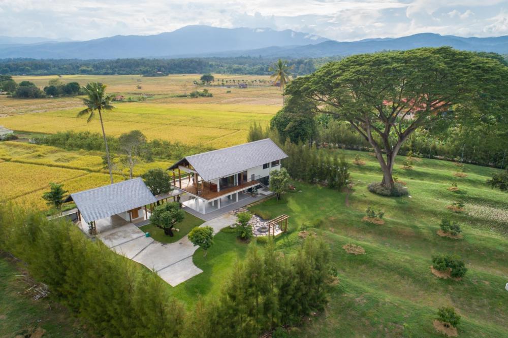 บ้านวัยเกษียณบ้านสองชั้น พื้นที่โล่ง อยู่แบบชนบทมีท้องทุ่งนา รูปที่ 3