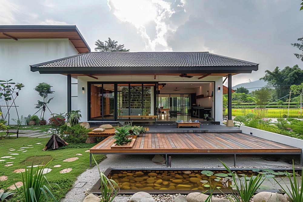 ไอเดียบ้านพักอาศัยไม่ใหญ่มาก สไตล์มินิมอล ทุกอย่างเรียบง่าย รูปที่ 10