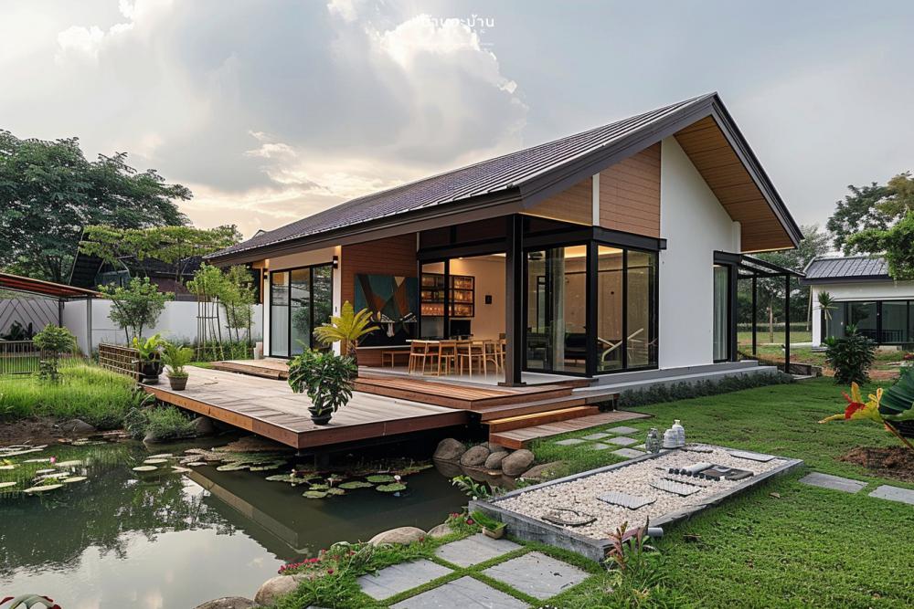 ไอเดียบ้านพักอาศัยไม่ใหญ่มาก สไตล์มินิมอล ทุกอย่างเรียบง่าย รูปที่ 12