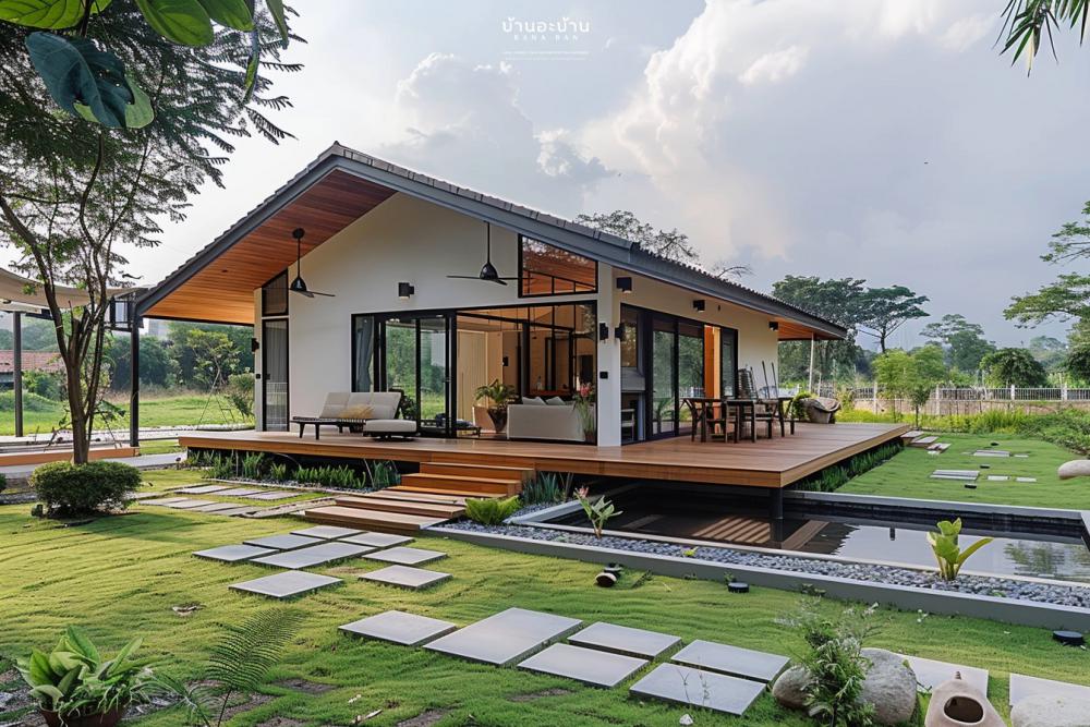 ไอเดียบ้านพักอาศัยไม่ใหญ่มาก สไตล์มินิมอล ทุกอย่างเรียบง่าย รูปที่ 3