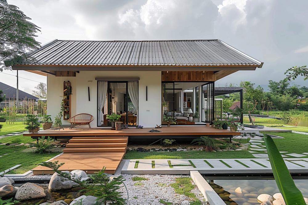 ไอเดียบ้านพักอาศัยไม่ใหญ่มาก สไตล์มินิมอล ทุกอย่างเรียบง่าย รูปที่ 7