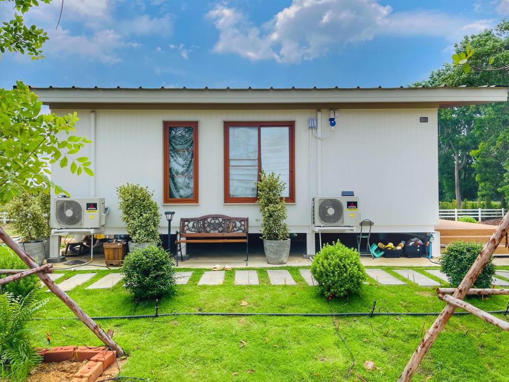 ไอเดียบ้านสวยในสวนพื้นที่กว้าง จัดสวนให้น่าอยู่ รูปที่ 5