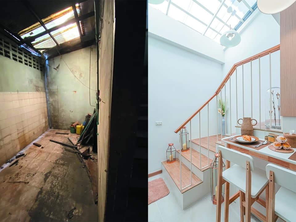 ไอเดียการรีโนเวททาวเฮ้าส์ 3 ชั้น ในย่านท่าพระ ผลงานจาก Fatboy Factory พื้นที่ใช้สอย 150 ตารางเมตร งบก่อสร้าง 1.5 ล้านบาท (ไม่รวมค่าออกแบบ) รูปที่ 24
