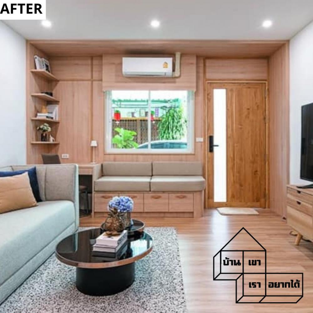 ไอเดียการรีโนเวททาวเฮ้าส์ 3 ชั้น ในย่านท่าพระ ผลงานจาก Fatboy Factory พื้นที่ใช้สอย 150 ตารางเมตร งบก่อสร้าง 1.5 ล้านบาท (ไม่รวมค่าออกแบบ) รูปที่ 3