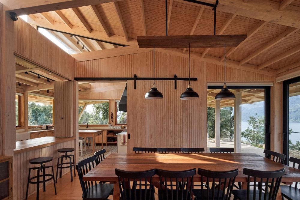 บ้านริมน้ำสไตล์โมเดิร์นโครงสร้างไม้ข้างริมน้ำทะเลสาบประเทศชิลี รูปที่ 10