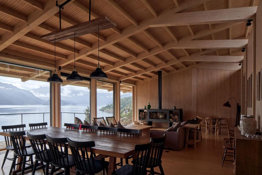 บ้านริมน้ำสไตล์โมเดิร์นโครงสร้างไม้ข้างริมน้ำทะเลสาบประเทศชิลี รูปที่ 12