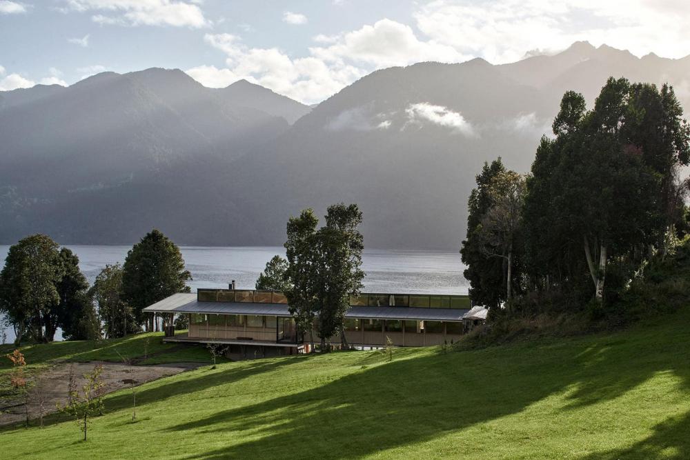 บ้านริมน้ำสไตล์โมเดิร์นโครงสร้างไม้ข้างริมน้ำทะเลสาบประเทศชิลี รูปที่ 14