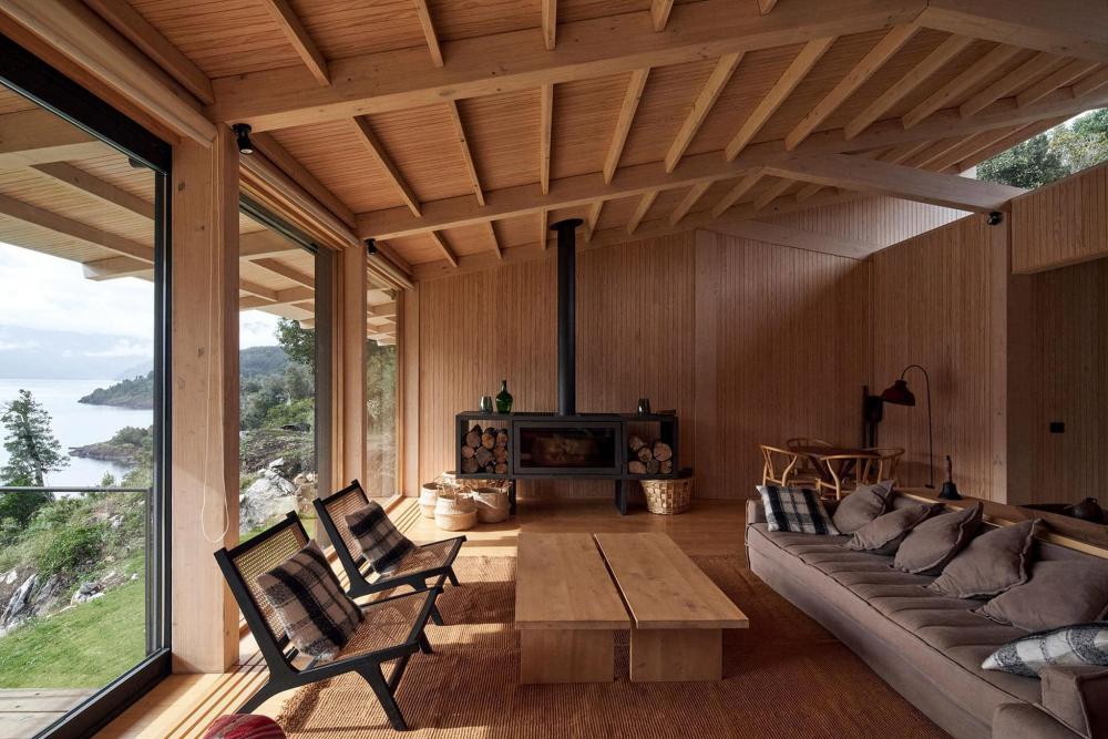 บ้านริมน้ำสไตล์โมเดิร์นโครงสร้างไม้ข้างริมน้ำทะเลสาบประเทศชิลี รูปที่ 6