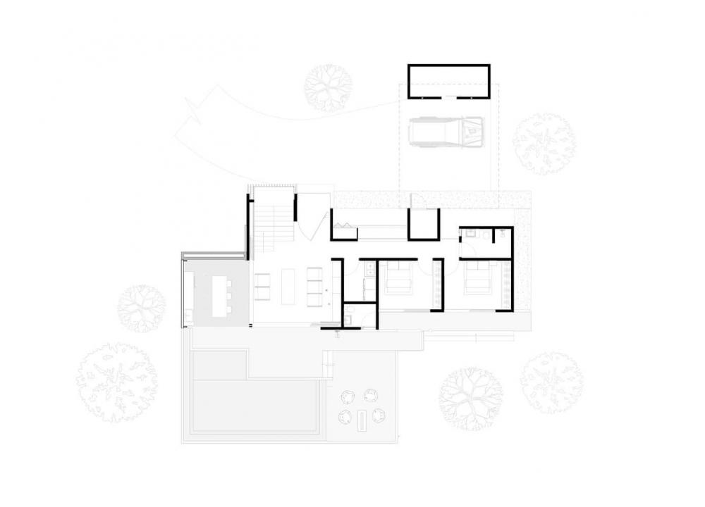 แบบบ้านโมเดิร์นลอฟท์ บ้านทรงกล่อง สถาปนิกชาวต่างชาติ รูปที่ 13