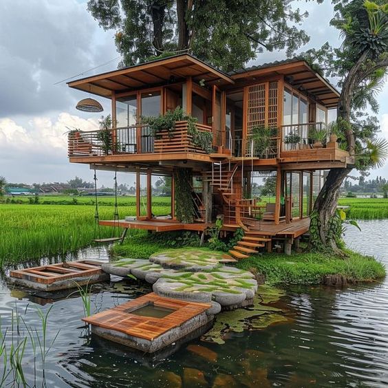 30 ไอเดียบ้านสวนเเสนสวยกลางทุ่งกลางนา รูปที่ 11