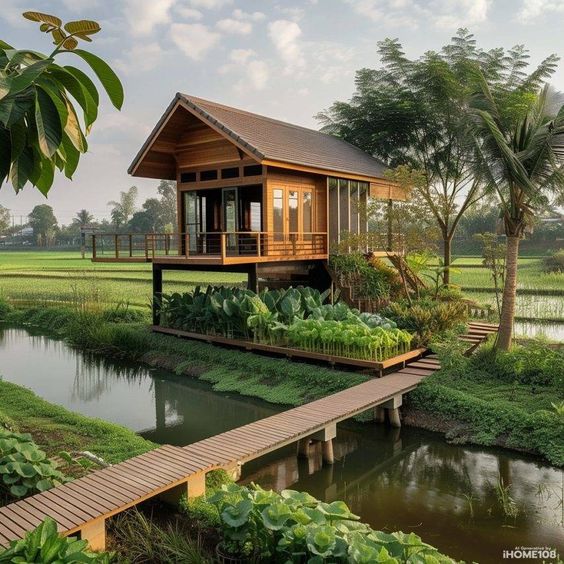 30 ไอเดียบ้านสวนเเสนสวยกลางทุ่งกลางนา รูปที่ 15