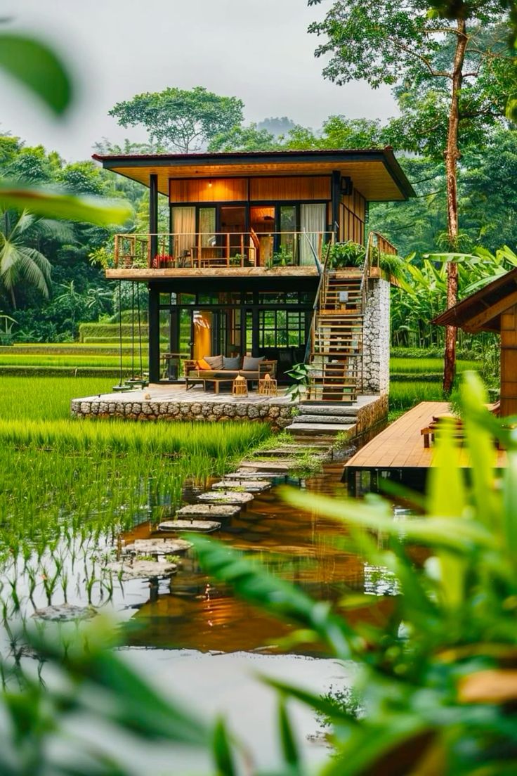 30 ไอเดียบ้านสวนเเสนสวยกลางทุ่งกลางนา รูปที่ 16