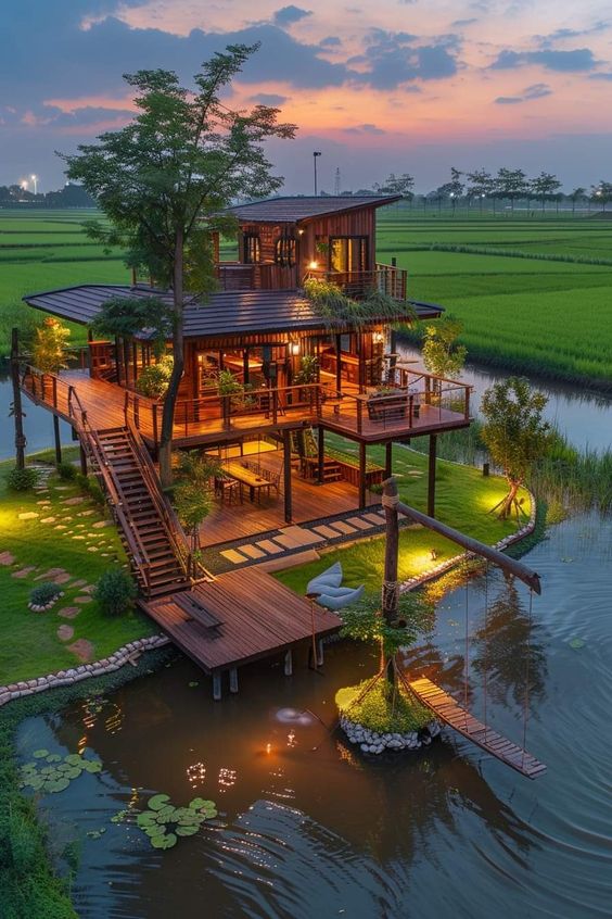 30 ไอเดียบ้านสวนเเสนสวยกลางทุ่งกลางนา รูปที่ 19