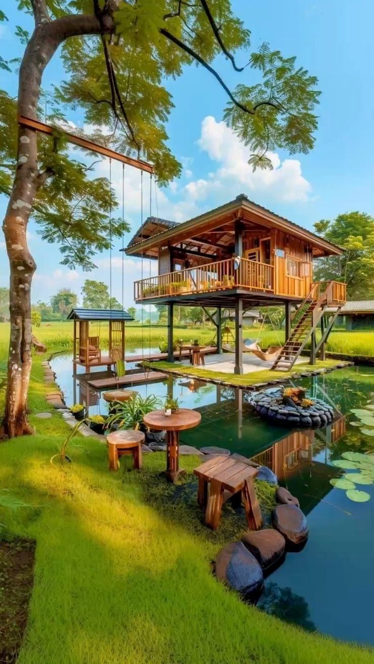 30 ไอเดียบ้านสวนเเสนสวยกลางทุ่งกลางนา รูปที่ 24