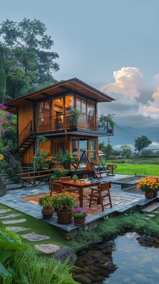 30 ไอเดียบ้านสวนเเสนสวยกลางทุ่งกลางนา รูปที่ 29