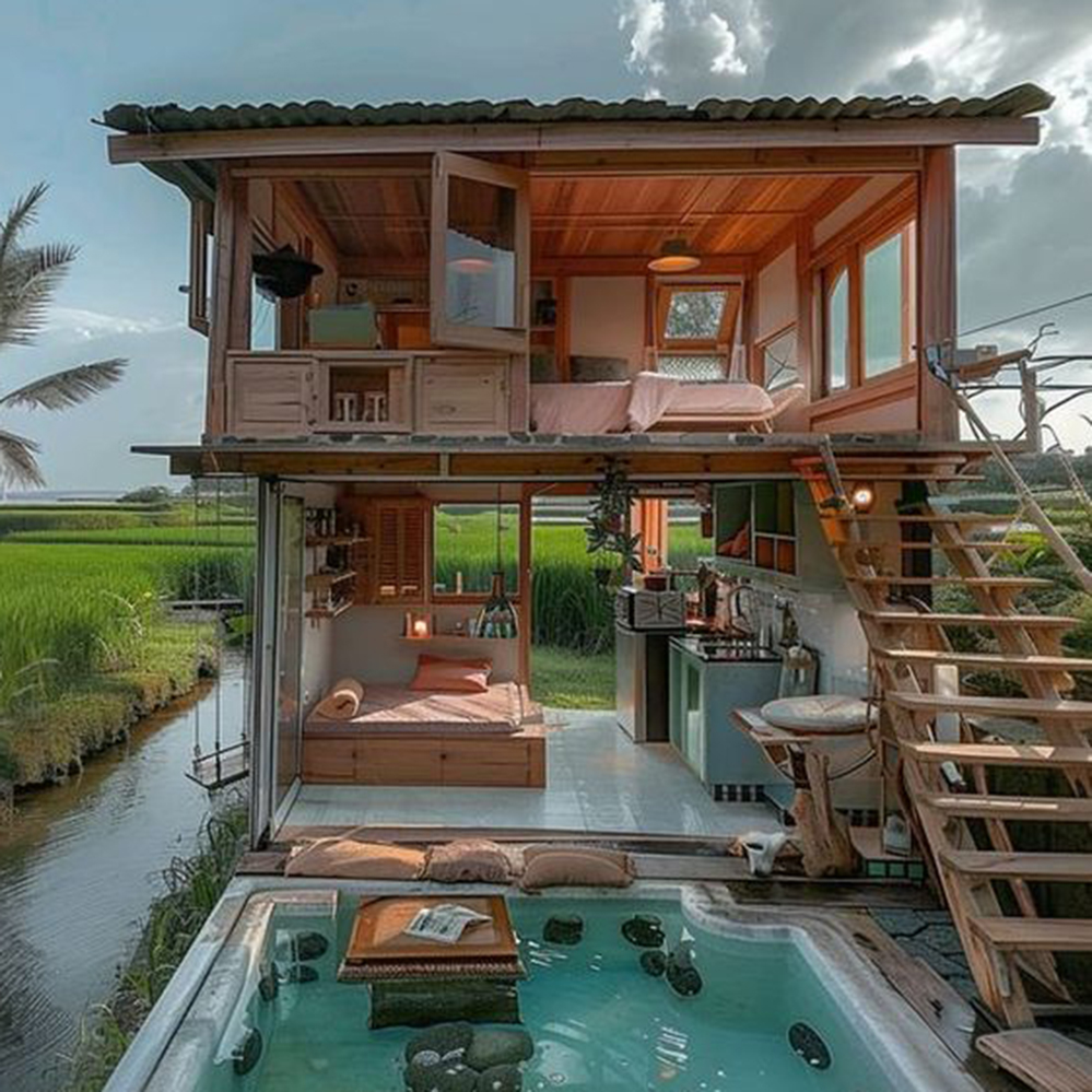 30 ไอเดียบ้านสวนเเสนสวยกลางทุ่งกลางนา รูปที่ 5