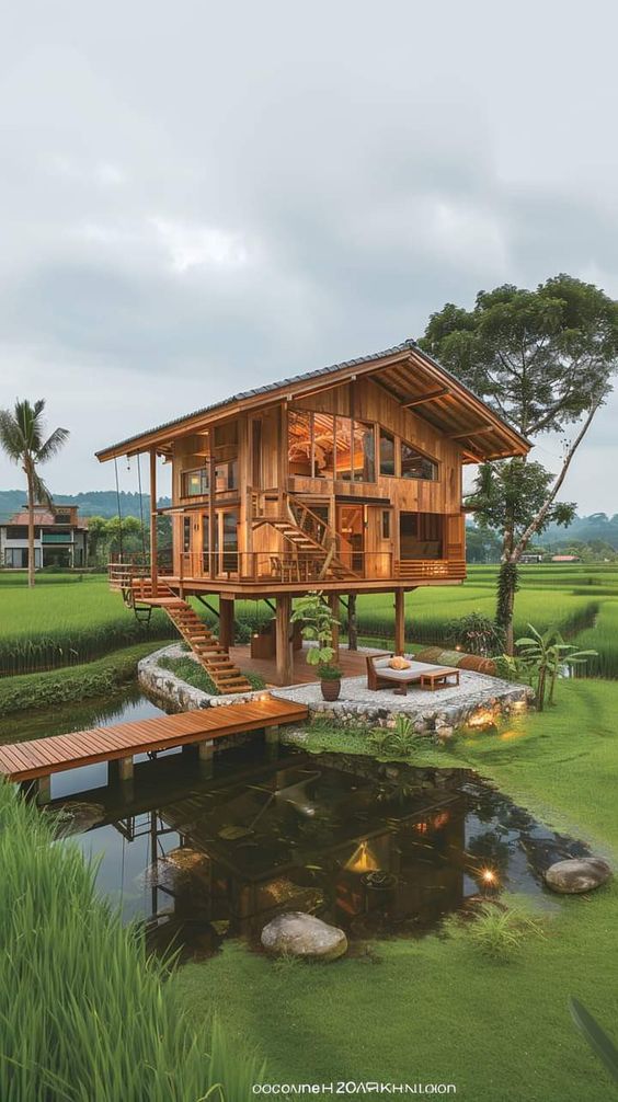 30 ไอเดียบ้านสวนเเสนสวยกลางทุ่งกลางนา รูปที่ 7