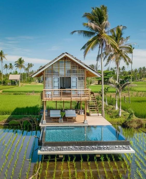 30 ไอเดียบ้านสวนเเสนสวยกลางทุ่งกลางนา รูปที่ 9