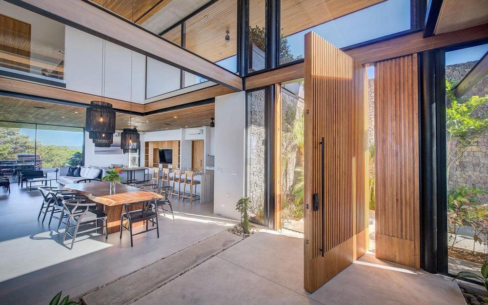 แบบบ้านทรงกล่องริมทะเลภูเขา ด้านล่างโปร่งลมผ่าน รูปที่ 12