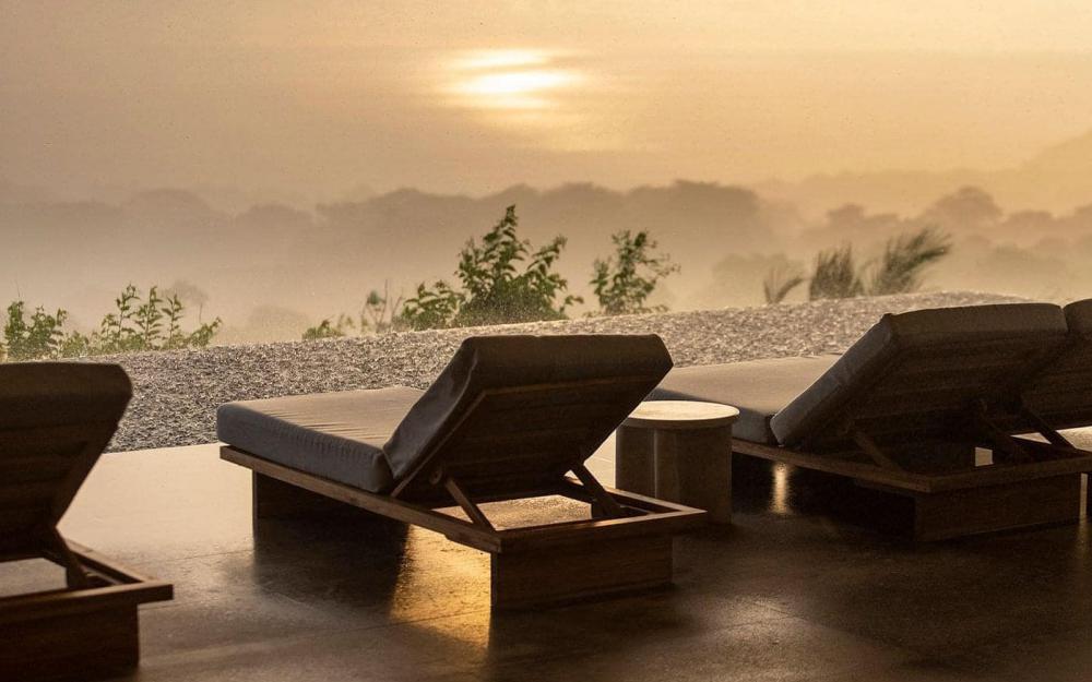 แบบบ้านทรงกล่องริมทะเลภูเขา ด้านล่างโปร่งลมผ่าน รูปที่ 16