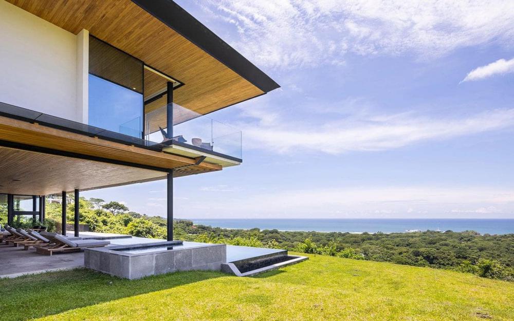 แบบบ้านทรงกล่องริมทะเลภูเขา ด้านล่างโปร่งลมผ่าน รูปที่ 22