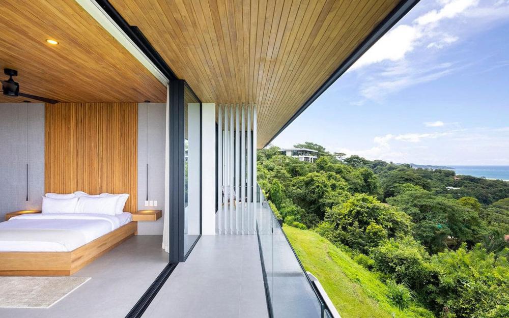 แบบบ้านทรงกล่องริมทะเลภูเขา ด้านล่างโปร่งลมผ่าน รูปที่ 23