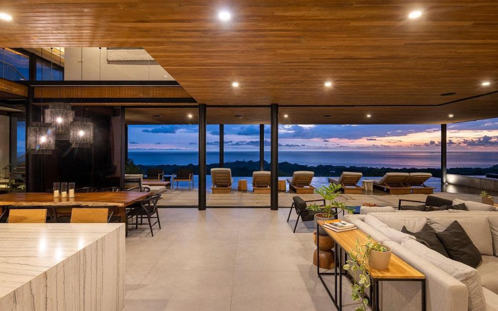 แบบบ้านทรงกล่องริมทะเลภูเขา ด้านล่างโปร่งลมผ่าน รูปที่ 25