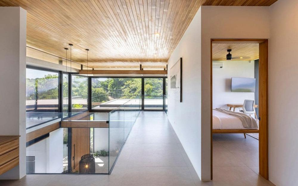 แบบบ้านทรงกล่องริมทะเลภูเขา ด้านล่างโปร่งลมผ่าน รูปที่ 6