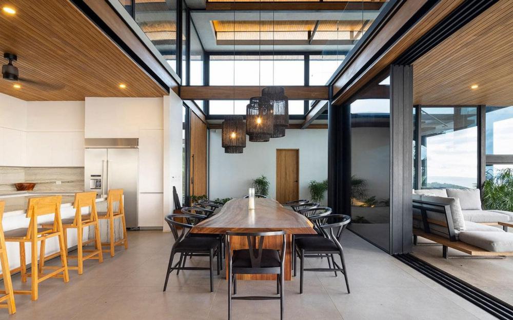 แบบบ้านทรงกล่องริมทะเลภูเขา ด้านล่างโปร่งลมผ่าน รูปที่ 9