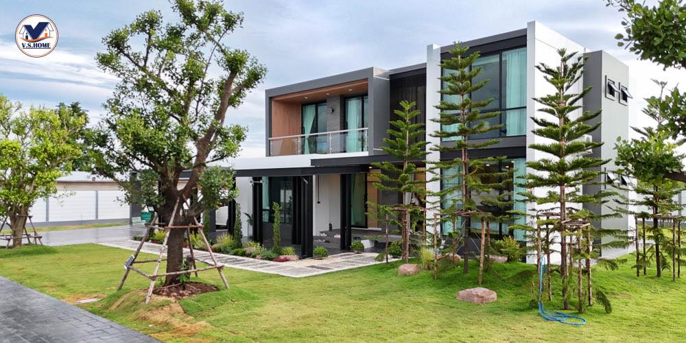 บ้านสไตล์โมเดิร์น 2 ชั้น บริเวณกว้าง แต่งบ้านแต่งสวนน่าอยู่มาก รูปที่ 10